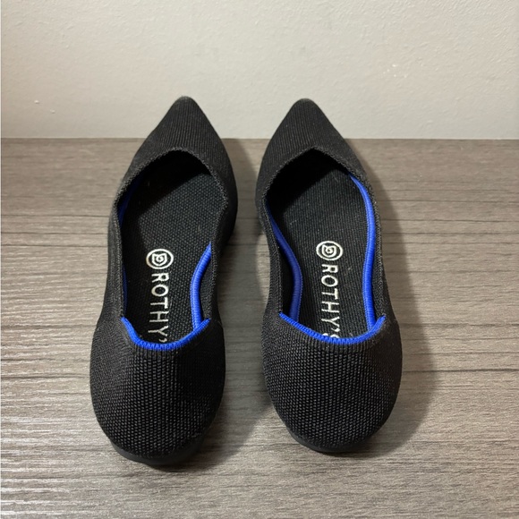 Rothy's Black Women's Flats Pointed Toe Size 6 - Picture 4 of 7